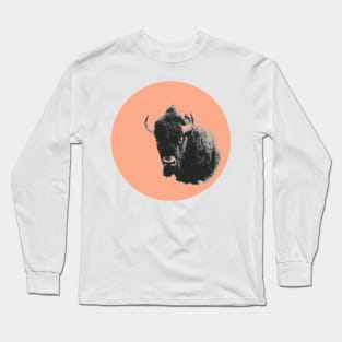 American Bison Spirit Animal Rose Gold Long Sleeve T-Shirt